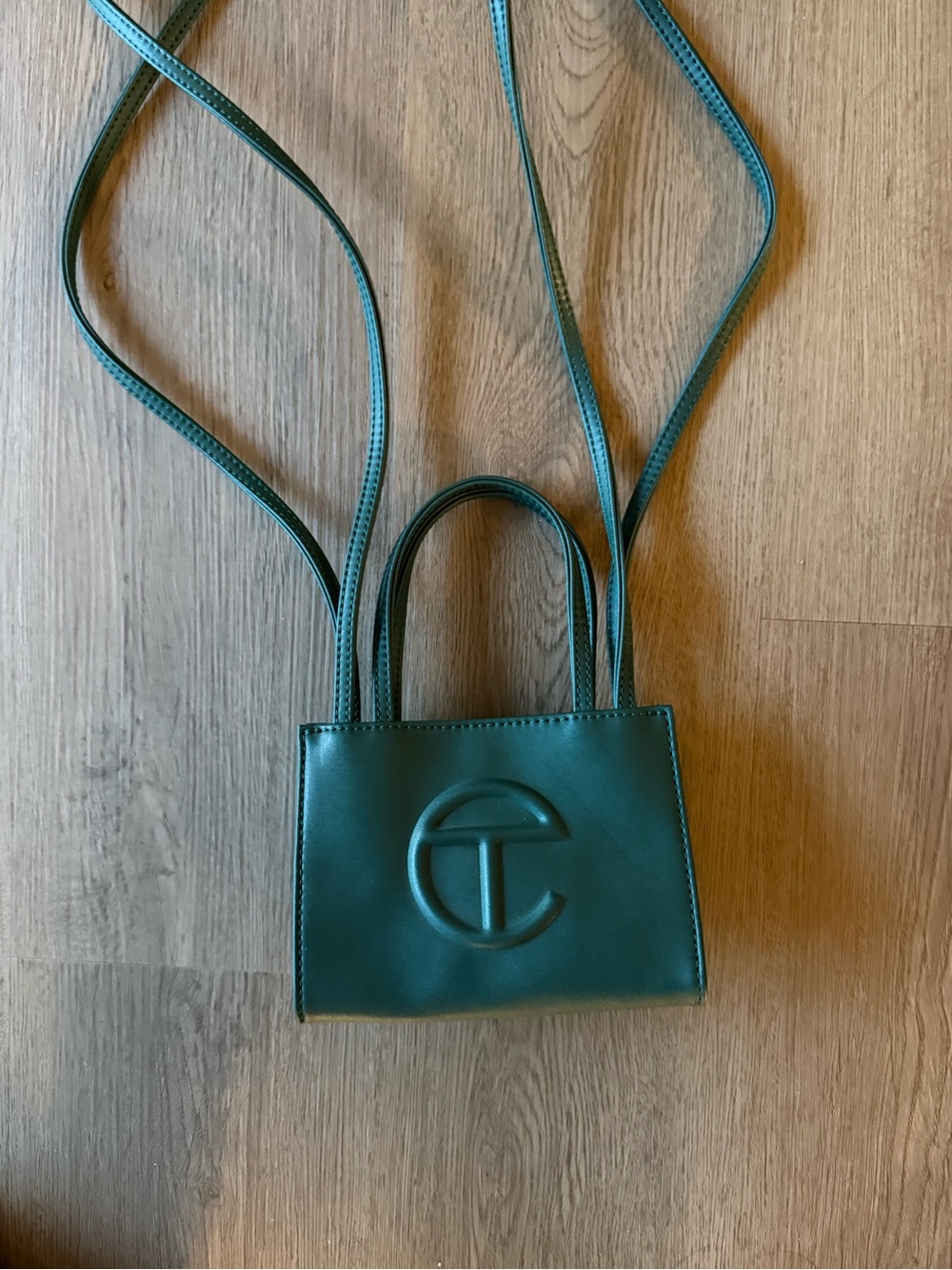 Telfar Dark Olive Mini Tote Crossbody